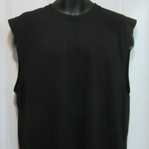 Men's  Large Black Sleeveless - Russell Authletic